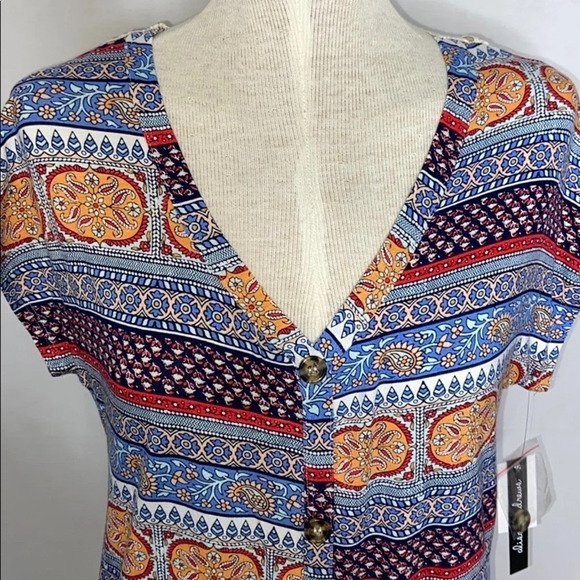 Alison Andrews Button Down Front Tie Blous… - Picture 2 of 6